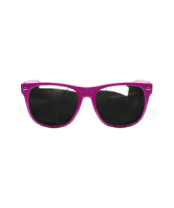 Hot pink glasses with dark tinted lens