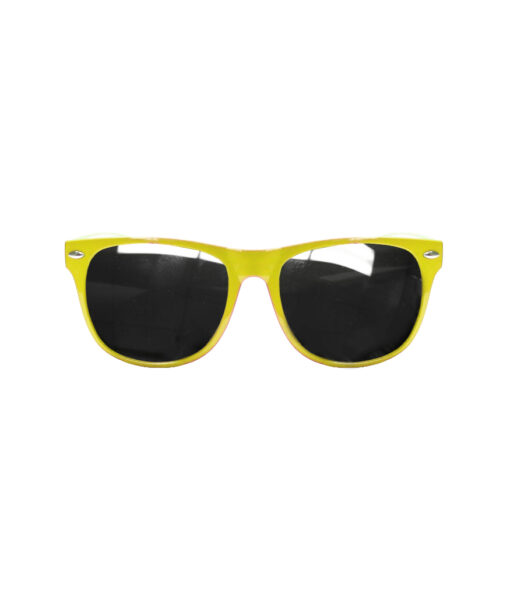 Yellow glasses with dark tinted lens