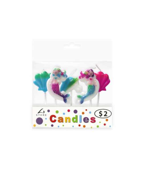 Mermaid Candles 5pk