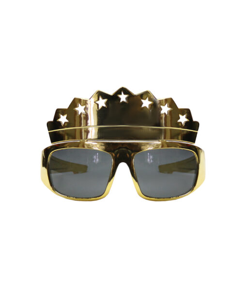 Gold Crown Party Glasses