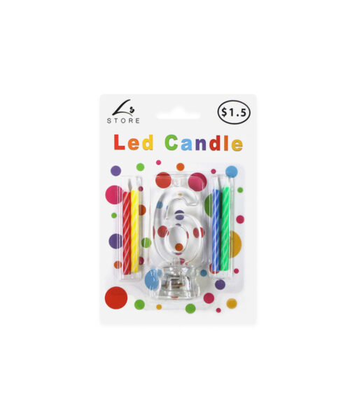 Led Number Candle 6