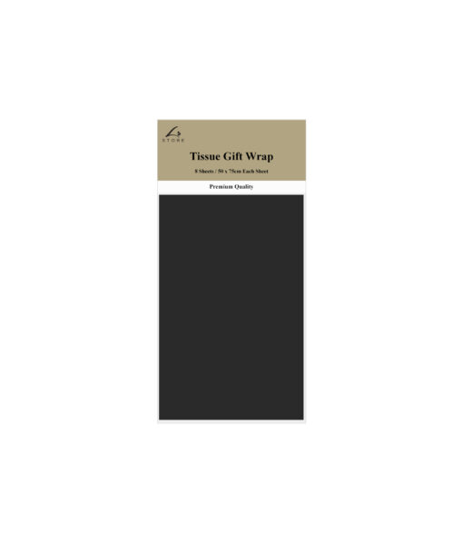 black tissue paper 8pk