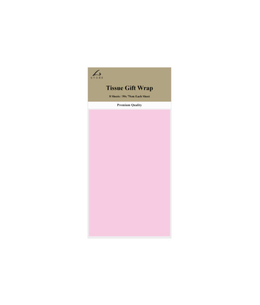 light pink tissue paper 8pk