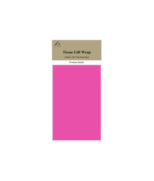 hot pink tissue paper 8pk