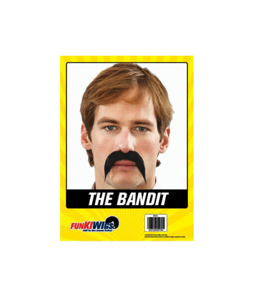 The bandit moustache in dark brown/black