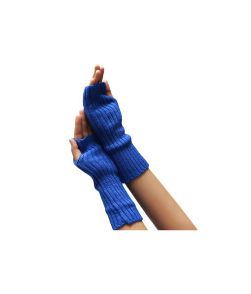 Royal blue hand and arm warmers