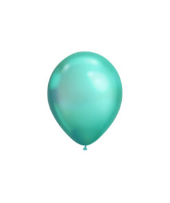 Plain metallic green chrome latex balloon in 12inch size and coming in pack of 8