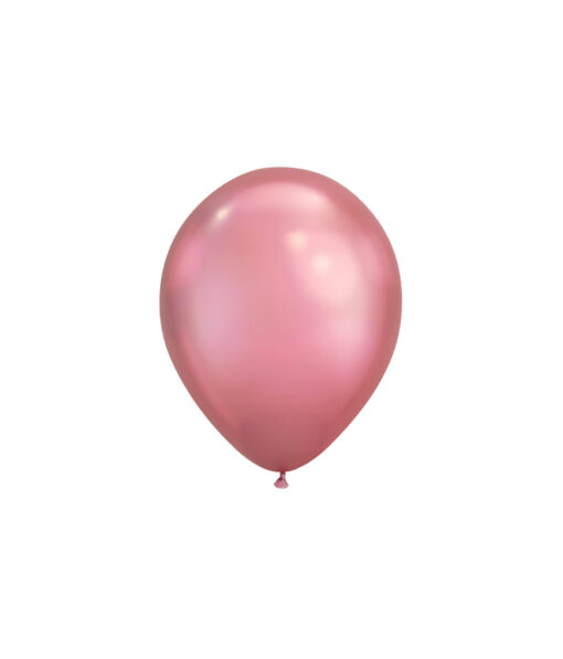 Plain metallic mauve chrome latex balloon in 12inch size and coming in pack of 8