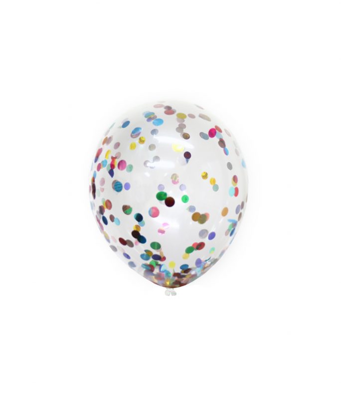 Mixed Confetti Latex Balloons 12inch 6pk Looksharpstore