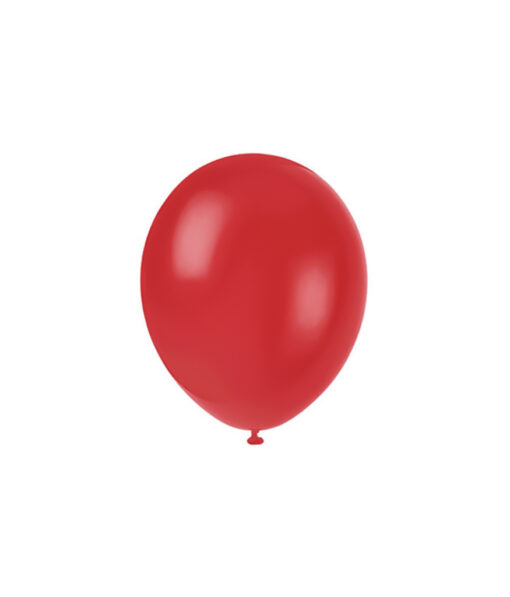 Plain red latex balloon in 12inch size and coming in pack of 50