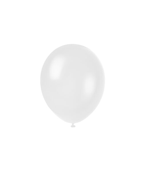 Plain white latex balloon in 12inch size and coming in pack of 50