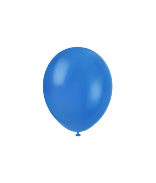 Plain metallic blue latex balloon in 12inch size and coming in pack of 50