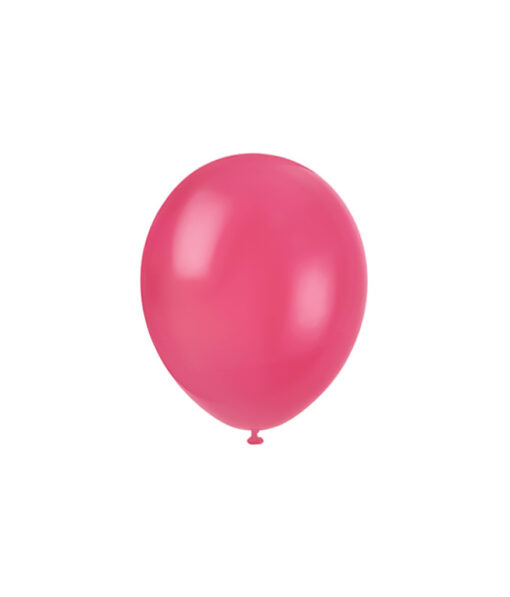 Plain metallic hot pink latex balloon in 12inch size and coming in pack of 50