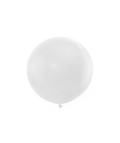 Plain white latex balloon in 36inch size and coming in pack of 1