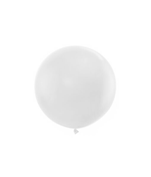 Plain white latex balloon in 36inch size and coming in pack of 1