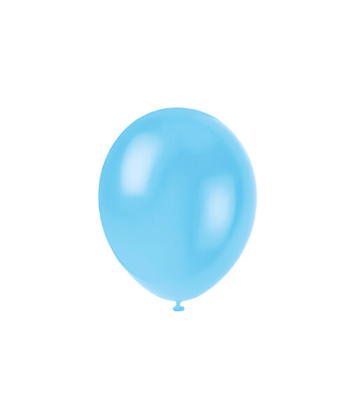 Plain light blue latex balloon in 5inch size and coming in pack of 50