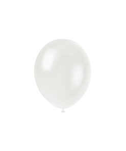 Plain white latex balloon in 5inch size and coming in pack of 50