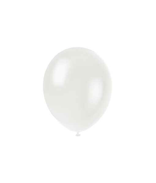 Plain white latex balloon in 5inch size and coming in pack of 50