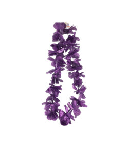 Purple Metallic Flower Lei