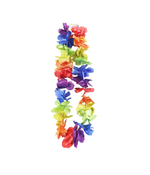 Rainbow Metallic Flower Lei
