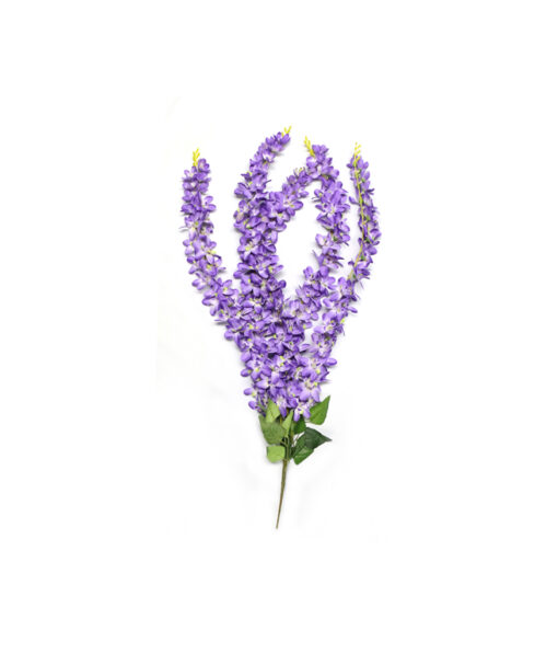 Lavender artificial orchid in 90cm length