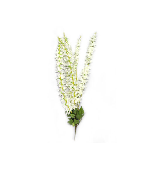 White artificial orchid in 90cm length