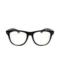 Black wayfarer style glasses for costume