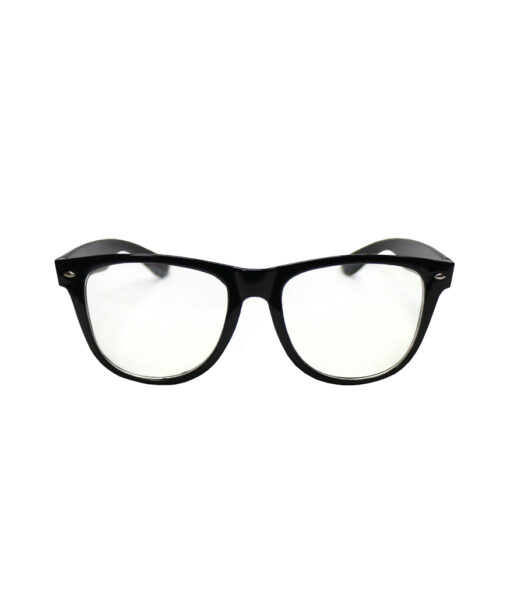 Black wayfarer style glasses for costume