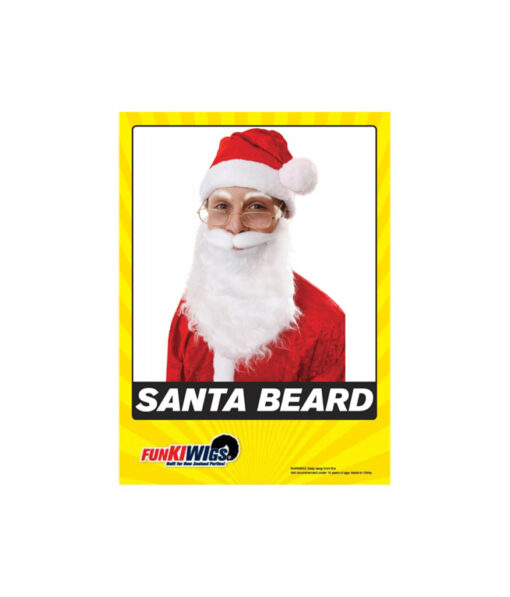 White Santa beard