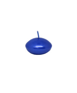 Blue metallic floating candles coming in pack of 12