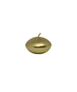 Gold metallic floating candles coming in pack of 12