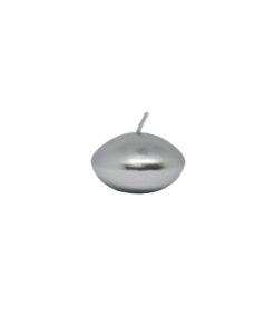 Silver metallic floating candles coming in pack of 12