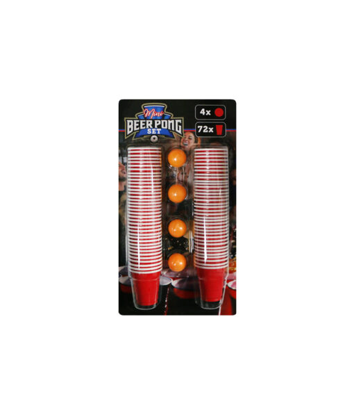 Beer pong set with 72 cups and 4 balls