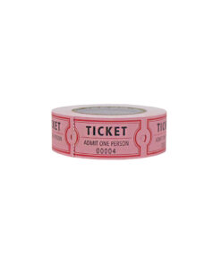 Pink ticket roll in pack of 200