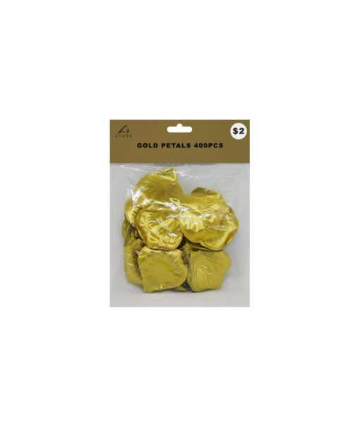 Metallic gold petals in pack of 400