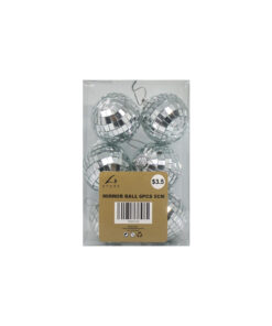 Disco mirror balls in size of 5cm and pack of 6