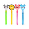 Assorted animal bubble wands with panda, lion, pig and blue bear face