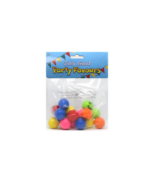 Bouncing balls with smiley face design party favour coming in pack of 16