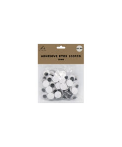 Adhesive googly eyes in size of 15mm and pack of 100