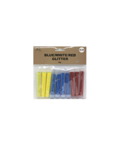 Assorted glitter mix in yellow, blue and red colour coming in pack of 10