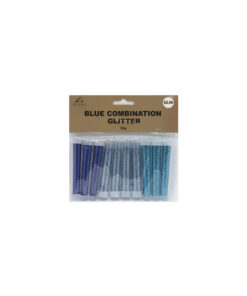 Blue mixed glitter in royal blue, grey blue and light blue colours coming in pack of 10