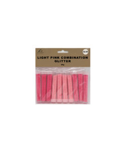 Light pink mixed glitter set in pack of 10