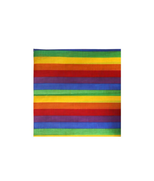 Rainbow bandana in cotton material