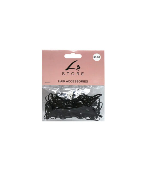 Black hair polybands coming in pack of 100