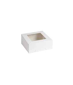 Cake box in size 10in x 10in x 4in with window