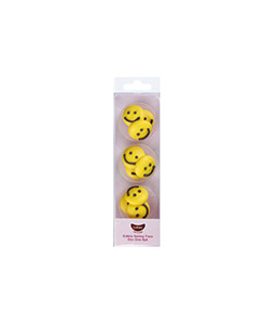 Gobake edible smiley face emoji icing decoration in pack of 9