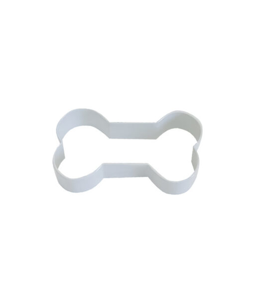 White dog bone cookie cutter in size of 9cm