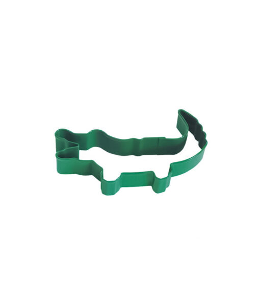 Green crocodile cookie cutter in size of 11.5cm