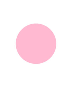 Round light pink masonite cake board in size of 6in