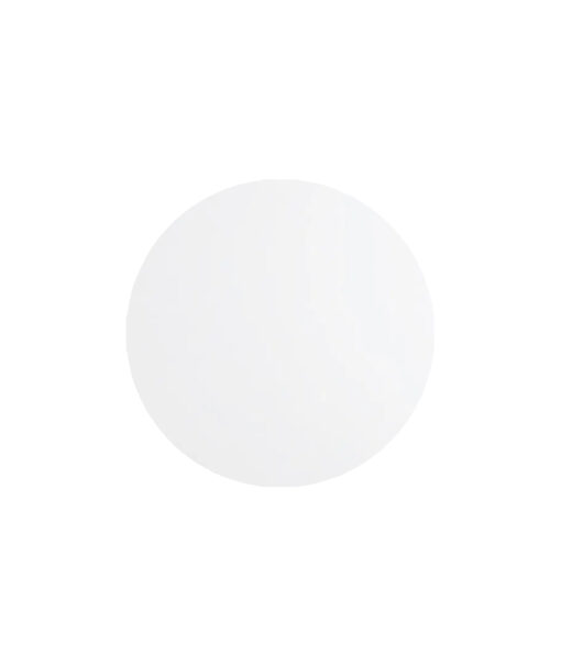 Round white masonite cake board in size of 6in